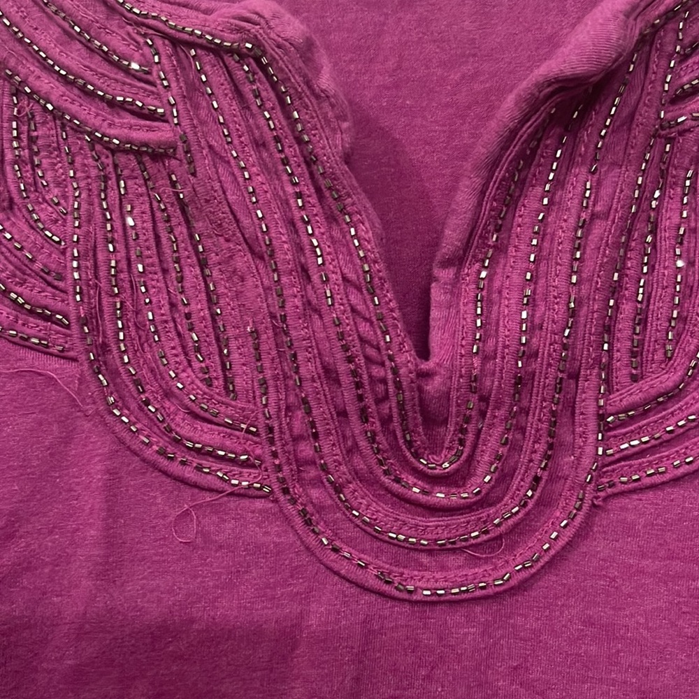 All New Stylish and fancy Pink Embellished Top in Size XL - Picture 2 of 4